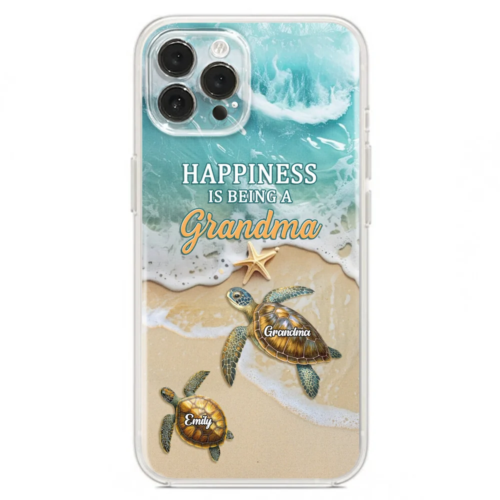 Happiness Is Being A Grandma - Personalized Custom Phone Case - Image 19