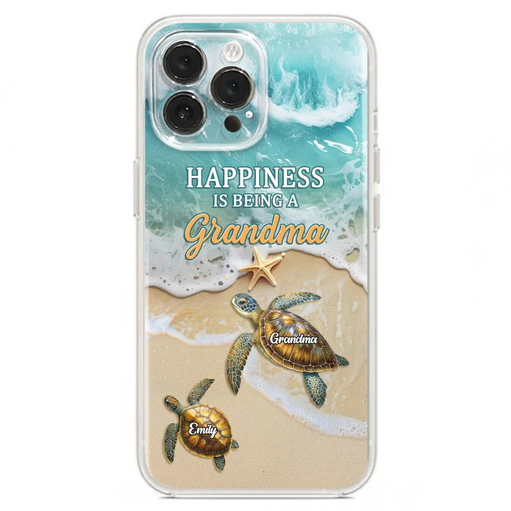 Happiness Is Being A Grandma - Personalized Custom Phone Case - Image 20