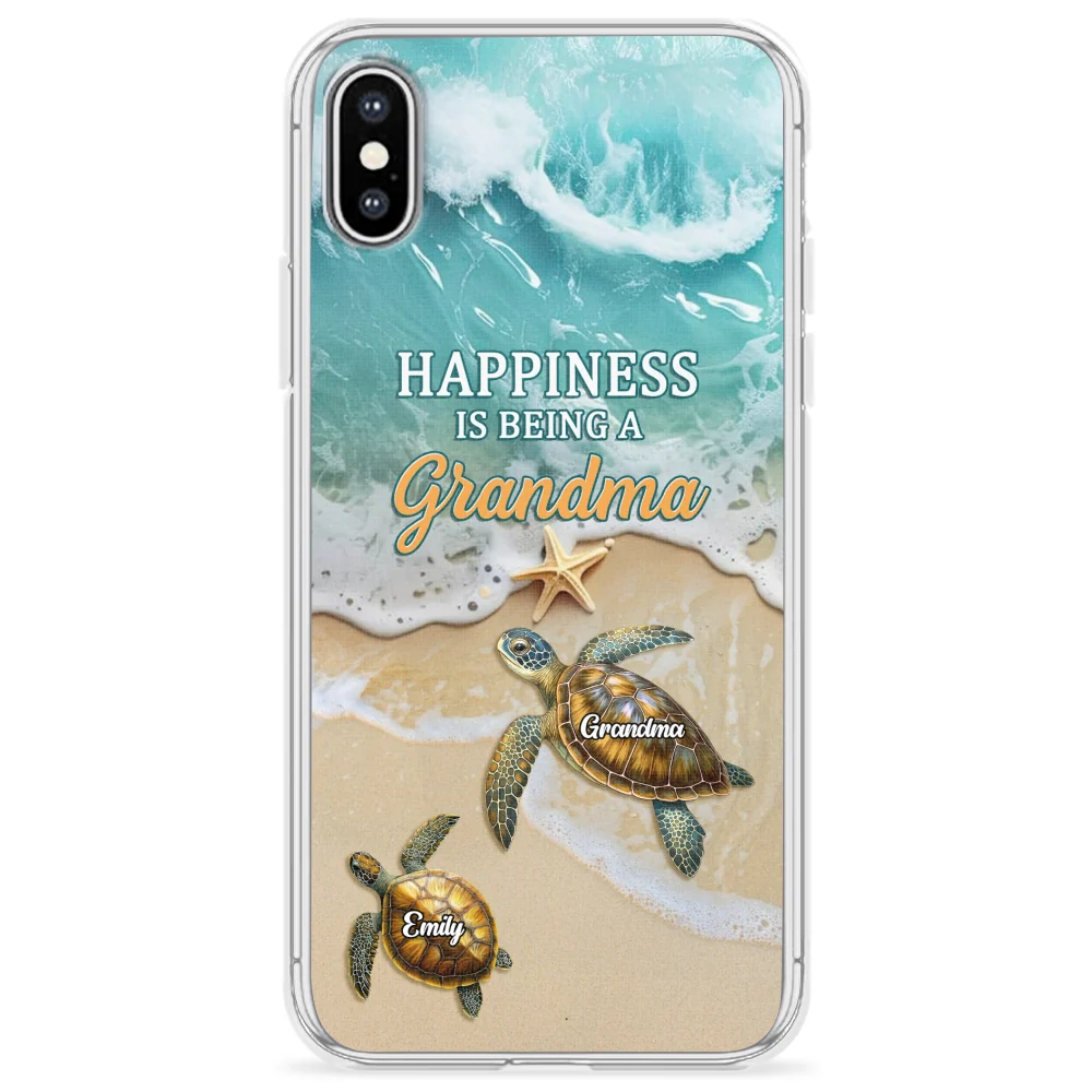 Happiness Is Being A Grandma - Personalized Custom Phone Case - Image 25