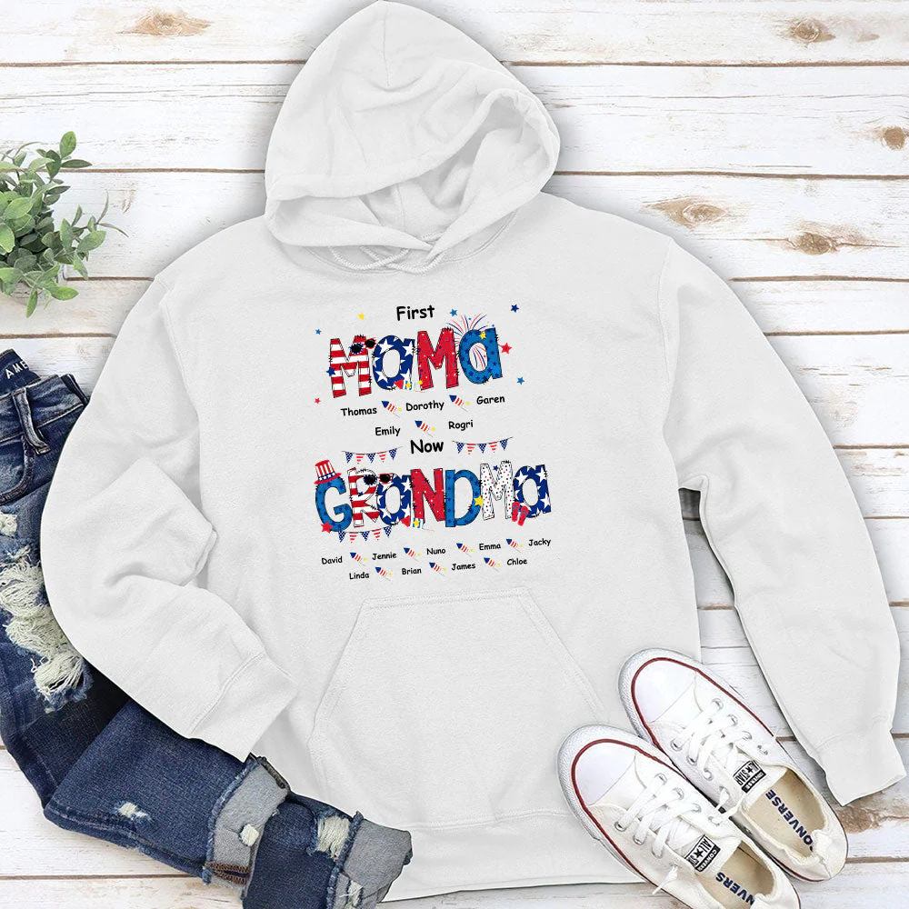 Happiness Is Being A Mom - Personalized Custom Hoodie - Image 2