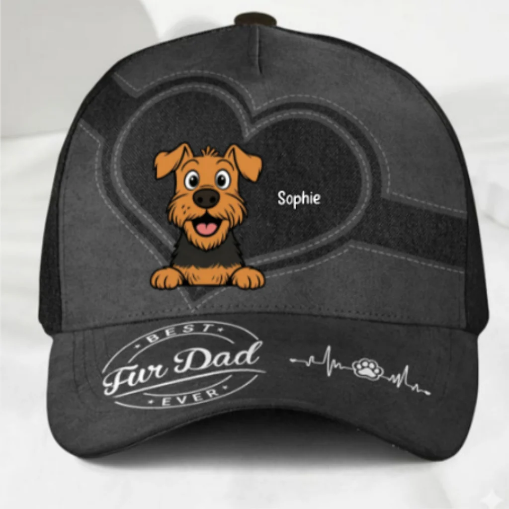Happiness Starts With Pet- Personalized Custom Classic Cap - Image 8