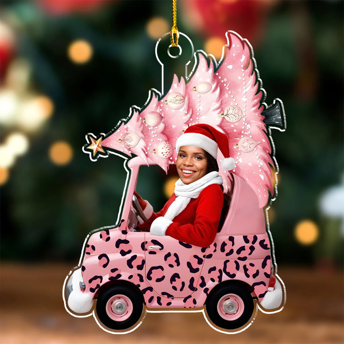 Happy Christmas - Personalized Custom Acrylic Ornament - Image 3