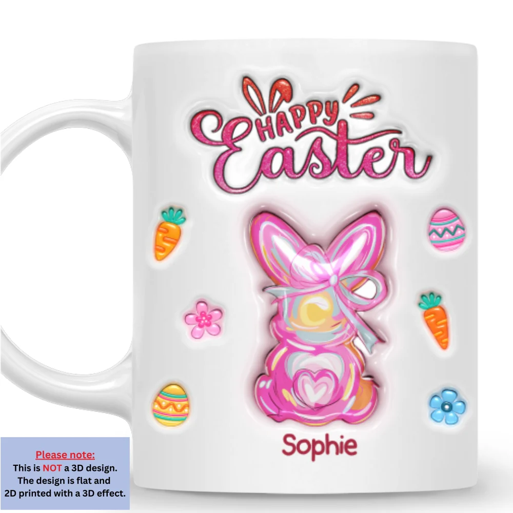 Happy Easter Surprise - Personalized Custom 3D Inflated Effect Mug - Image 6