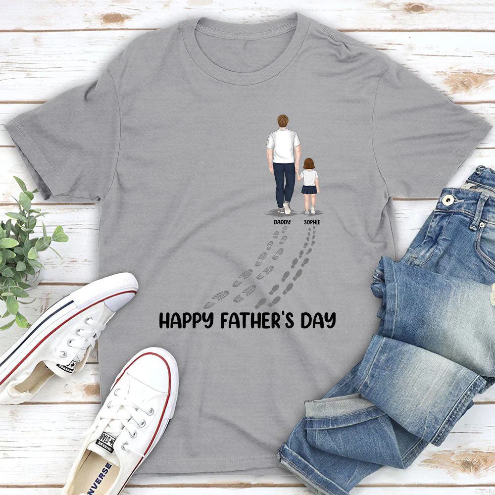 Happy Fathers Day Best Dad Ever - Personalized Custom Shirt - Image 3