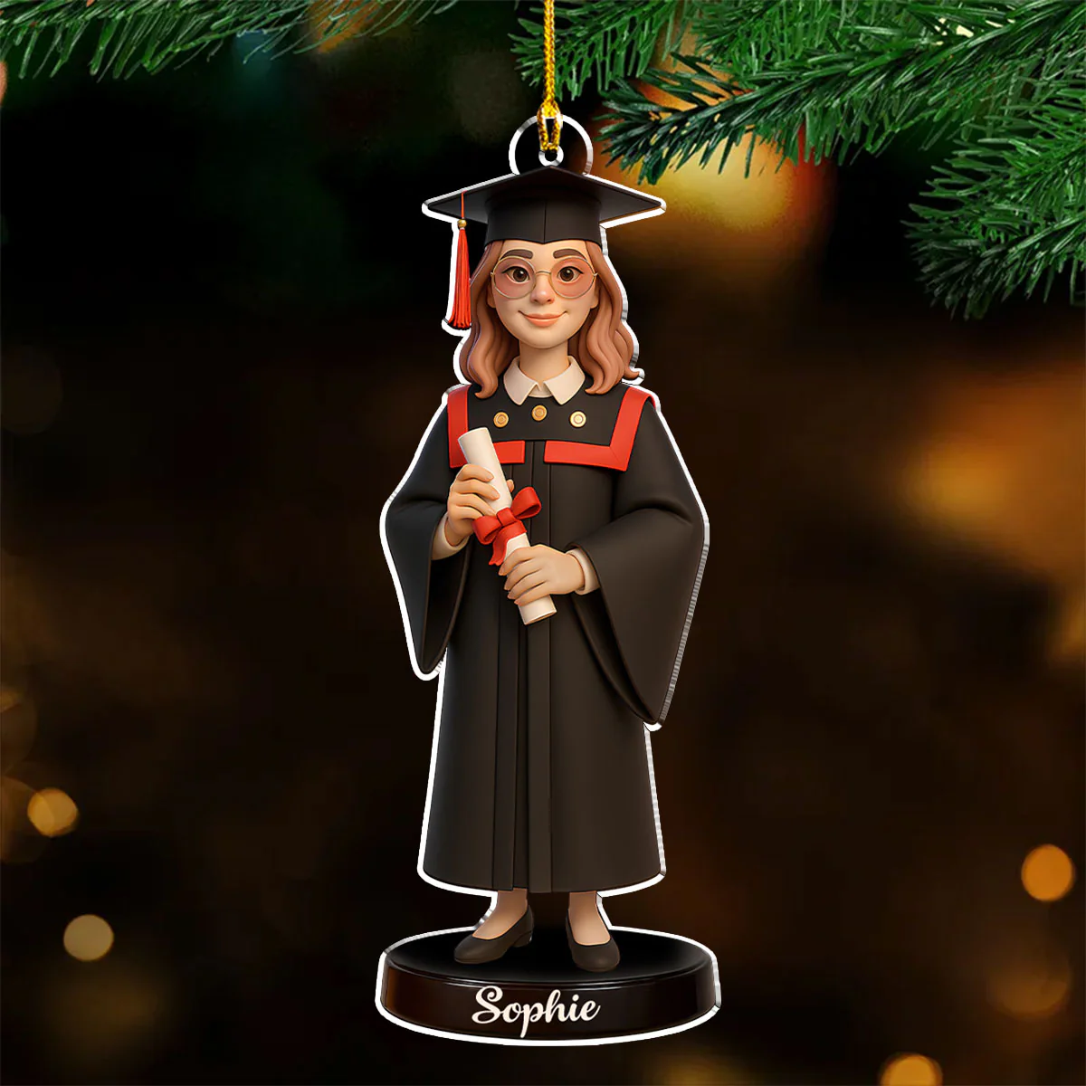 Happy Graduation In This Year - Personalized Custom Acrylic Ornament - Image 5
