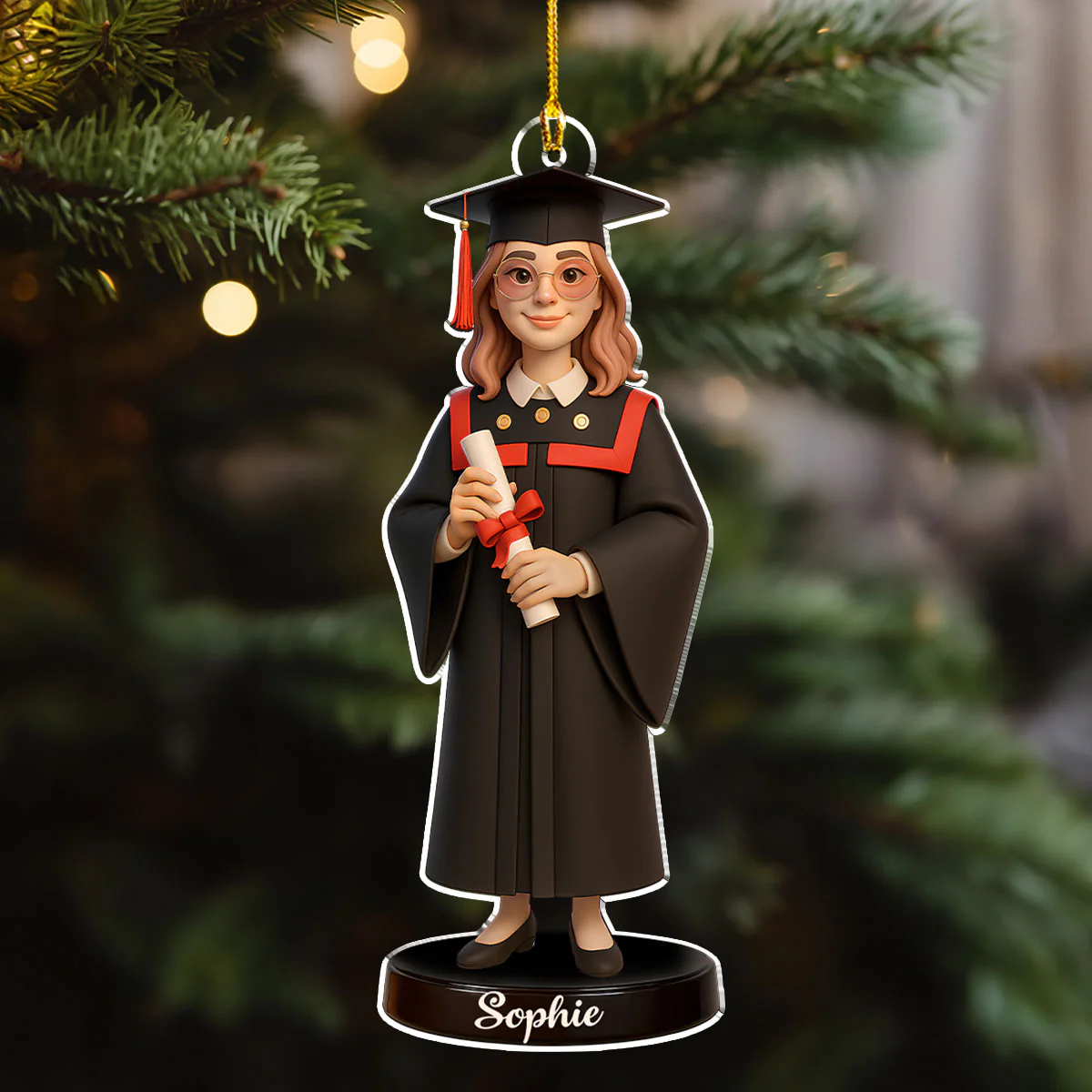 Happy Graduation In This Year - Personalized Custom Acrylic Ornament - Image 6