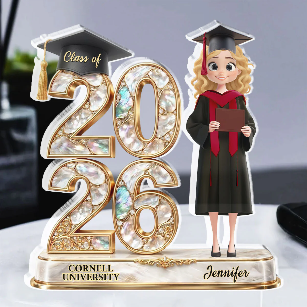 Happy Graduation -  Personalized Custom Acrylic Plaque