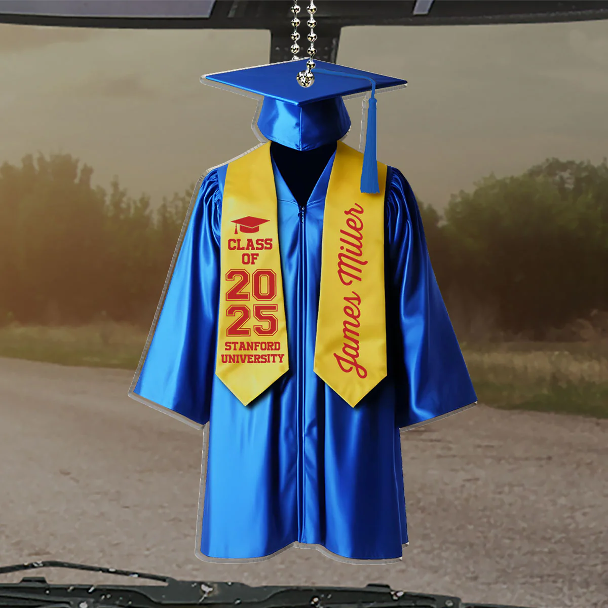 Happy Graduation - Personalized Custom Car Ornament - Image 5