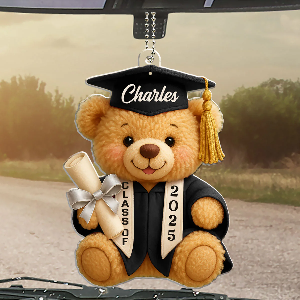 Happy Graduation - Personalized Custom Car Ornament - Image 5