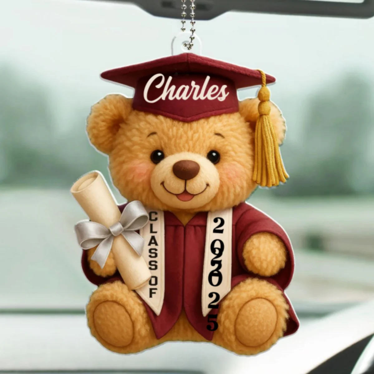 Happy Graduation - Personalized Custom Car Ornament - Image 6