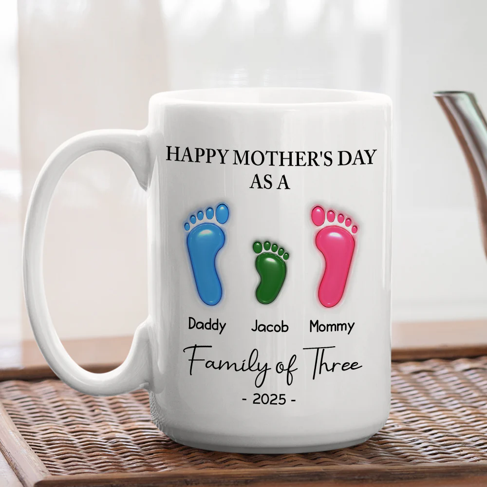 Happy Mother Day As A Family - Personalized Custom 3D Inflated Effect Mug - Image 10