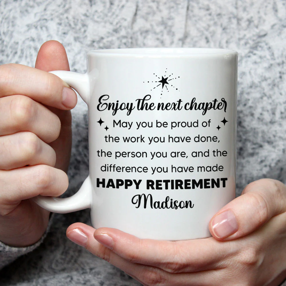 Happy Retirement - Personalized Custom Coffee Mug - Image 2
