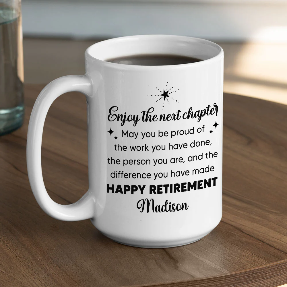 Happy Retirement - Personalized Custom Coffee Mug - Image 5