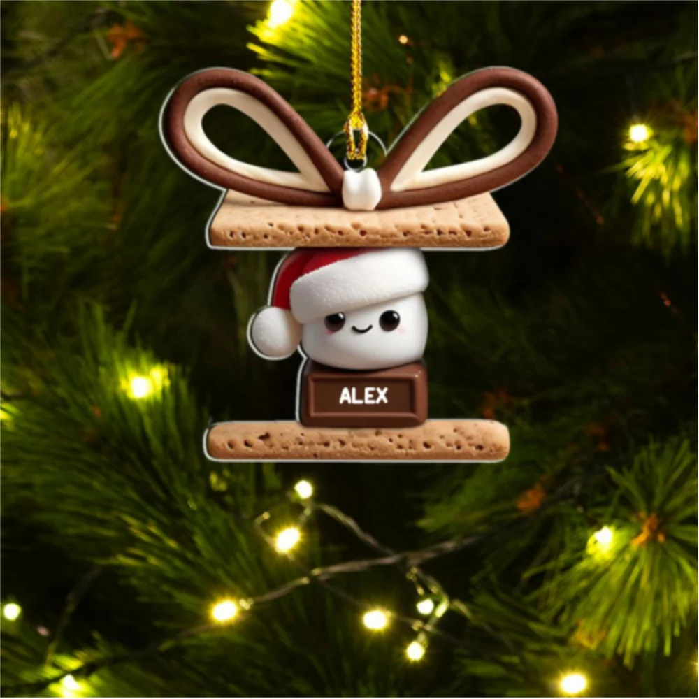 Happy Smores - Personalized Custom Acrylic Ornament - Gifts For Family, Friends, Coworkers - Image 7