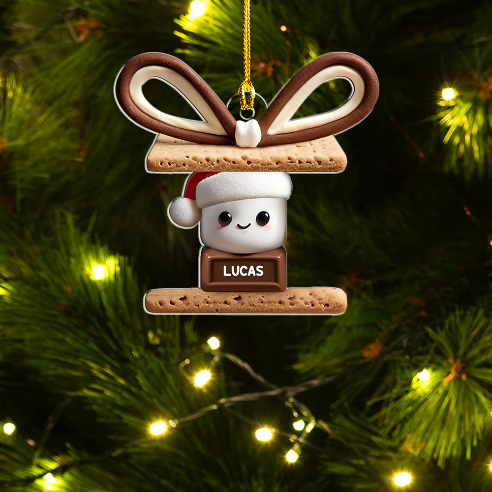 Happy Smores Version 2 - Personalized Custom Acrylic Ornament - Gifts For Family, Friends, Coworkers - Image 4