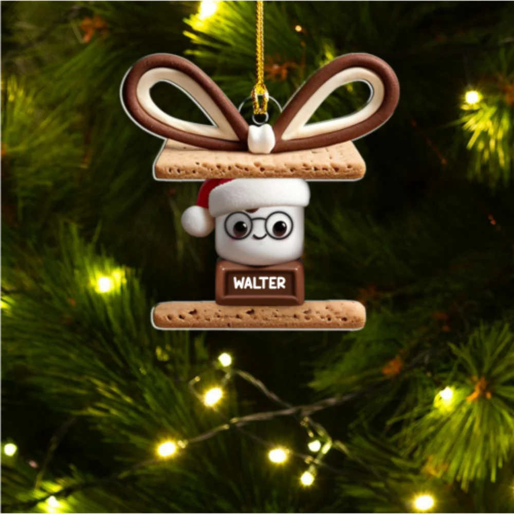 Happy Smores Version 2 - Personalized Custom Acrylic Ornament - Gifts For Family, Friends, Coworkers - Image 5