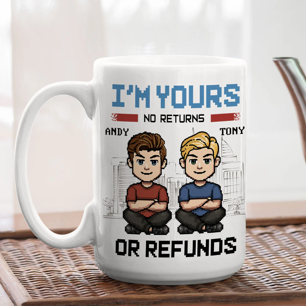 Happy To Be With You - Personalized Custom Coffee Mug - Image 4