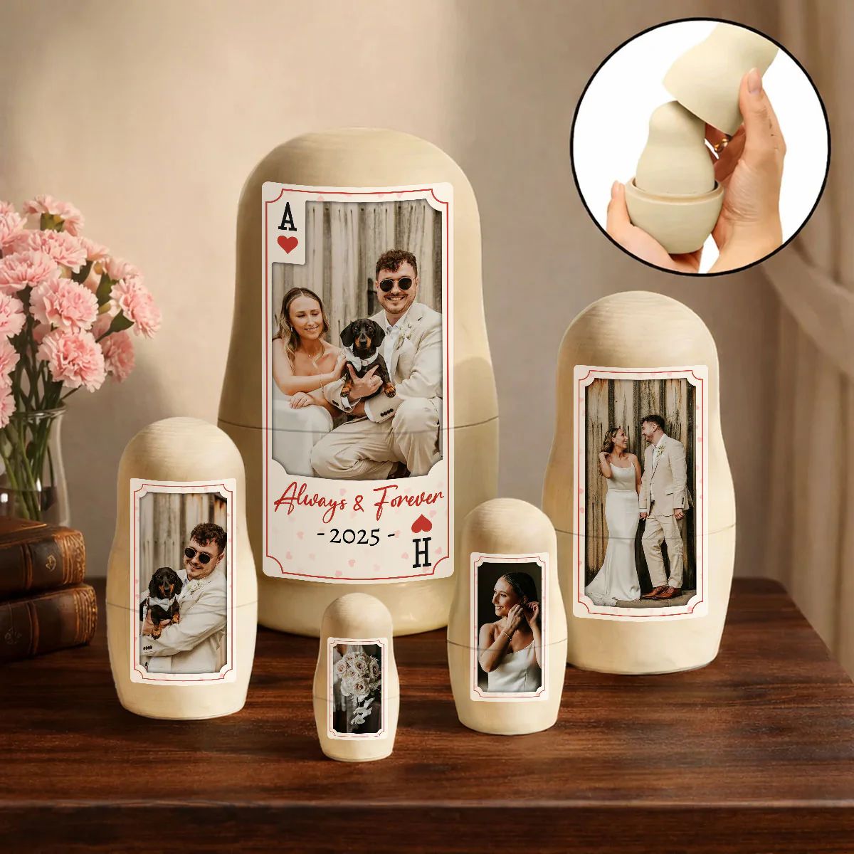 Happy Together - Personalized Custom Nesting Doll