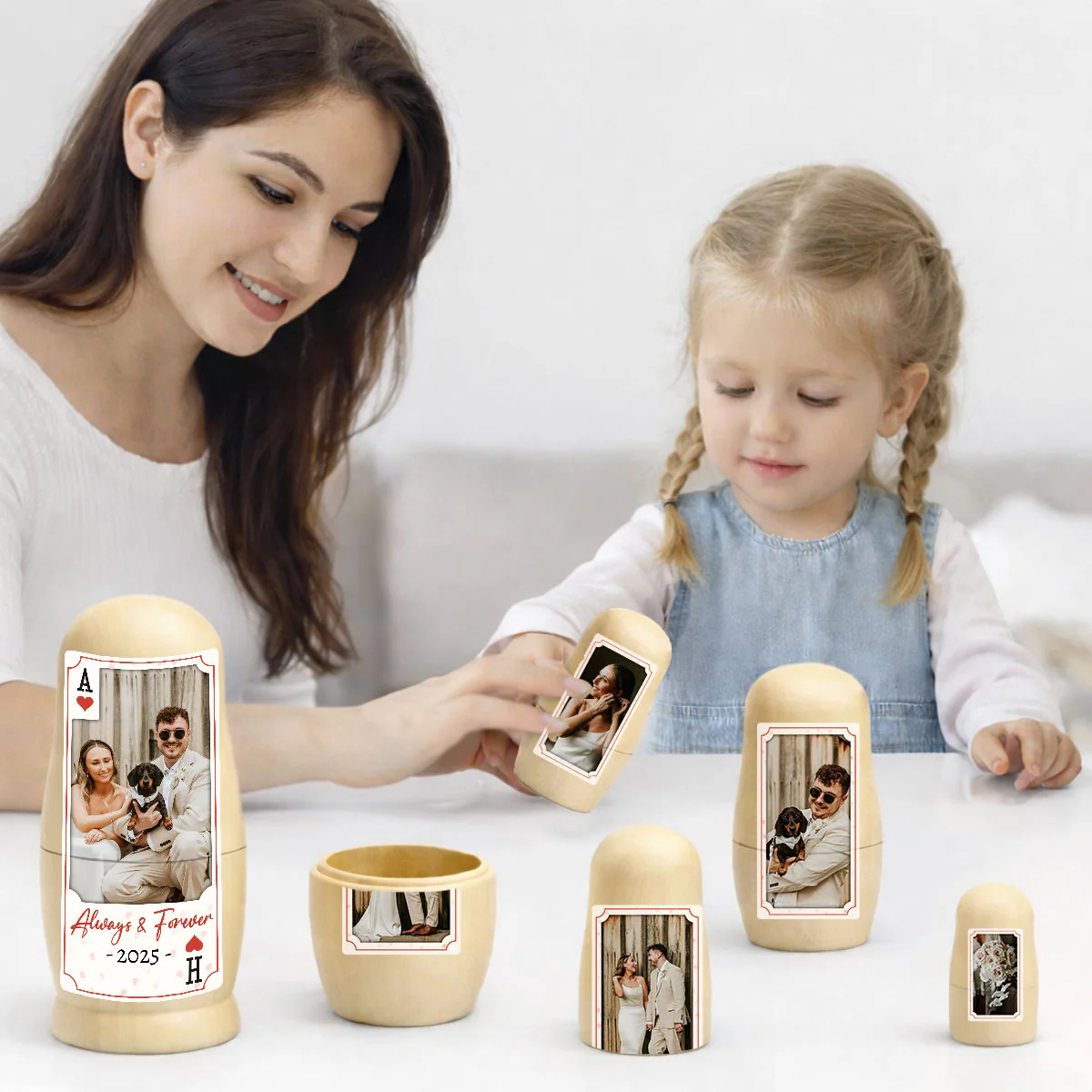 Happy Together - Personalized Custom Nesting Doll - Image 4