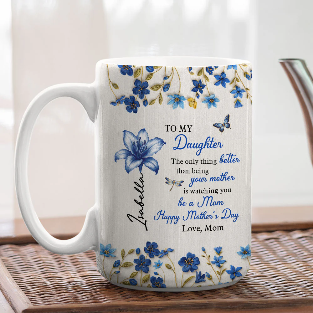 Happy Watching You Grow - Personalized Custom Coffee Mug - Image 4