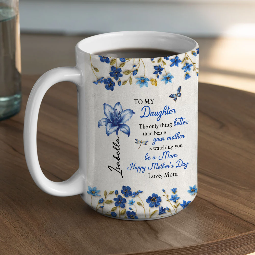 Happy Watching You Grow - Personalized Custom Coffee Mug - Image 5