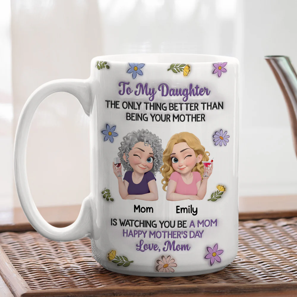 Happy Your Day - Personalized Custom 3D Inflated Effect Mug - Image 4