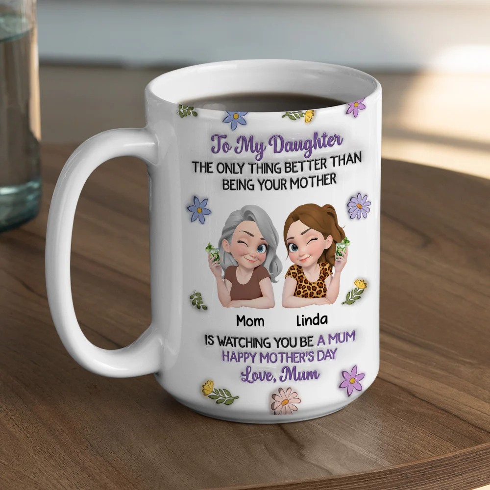 Happy Your Day - Personalized Custom 3D Inflated Effect Mug - Image 5