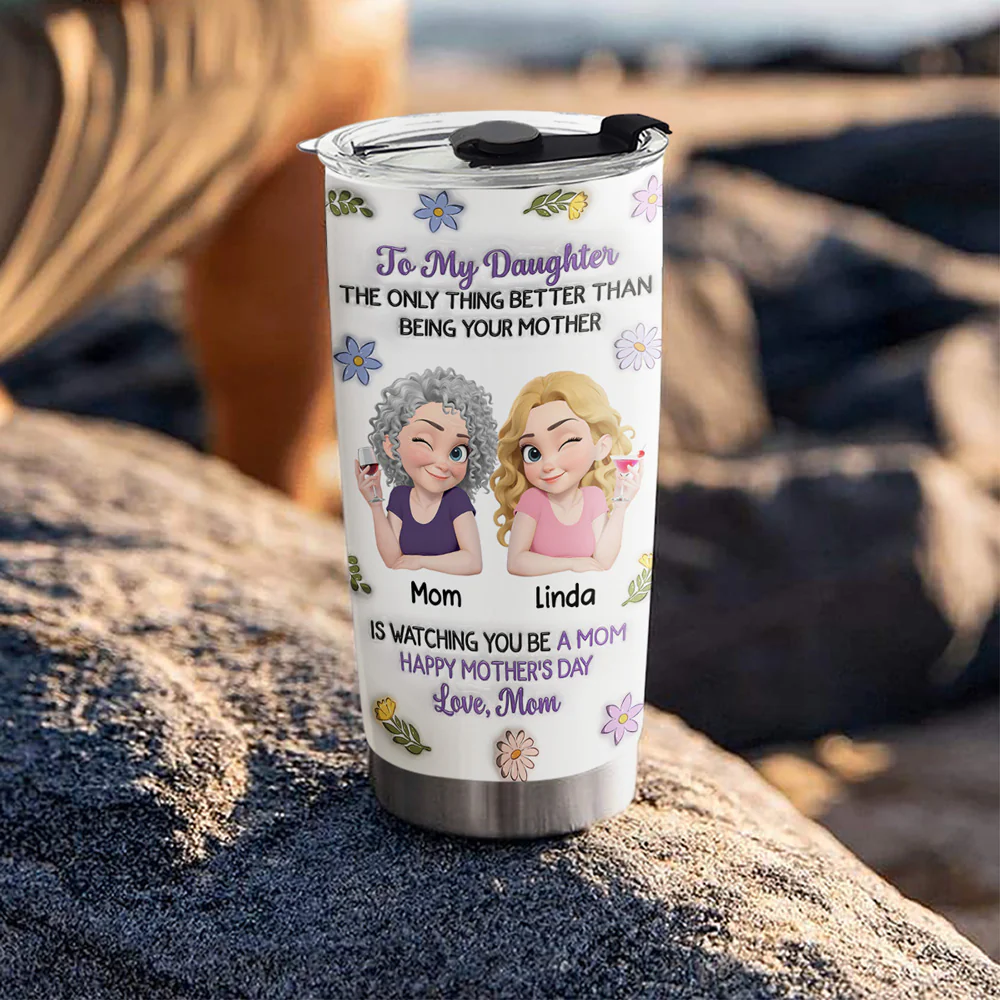 Happy Your Day - Personalized Custom 3D Inflated Effect Tumbler - Image 4