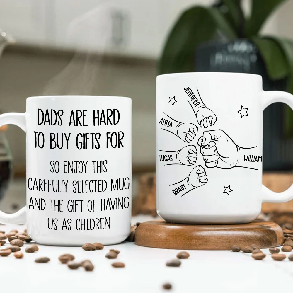 Hard To Buy Gift For - Personalized Custom Coffee Mug - Image 4