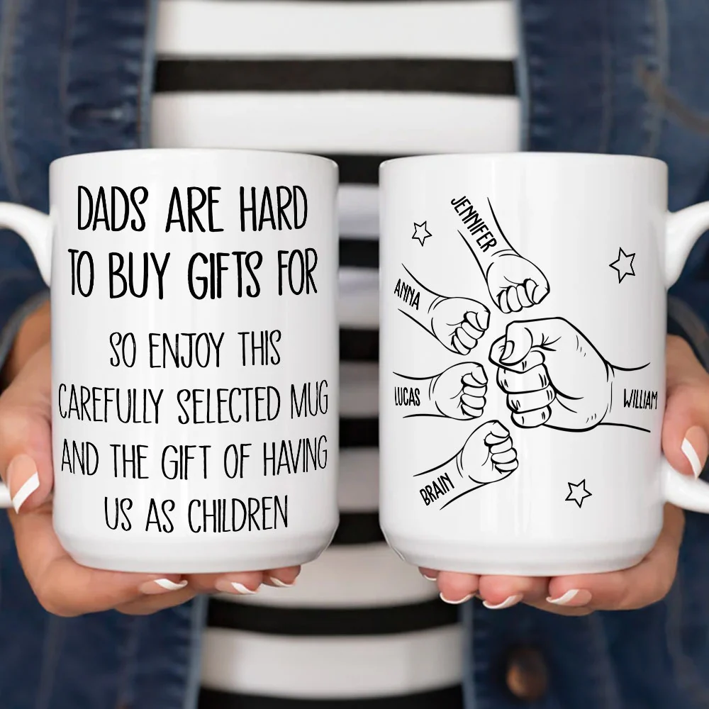 Hard To Buy Gift For - Personalized Custom Coffee Mug - Image 5