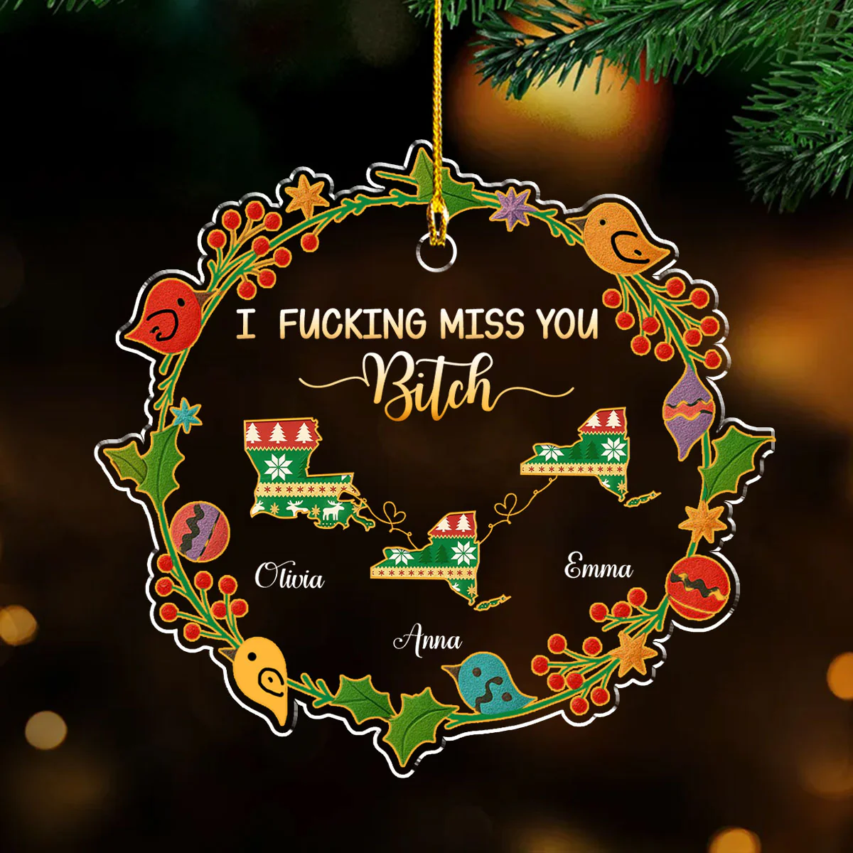 Have A Merry Christmas  - Personalized Custom Acrylic Ornament - Image 2