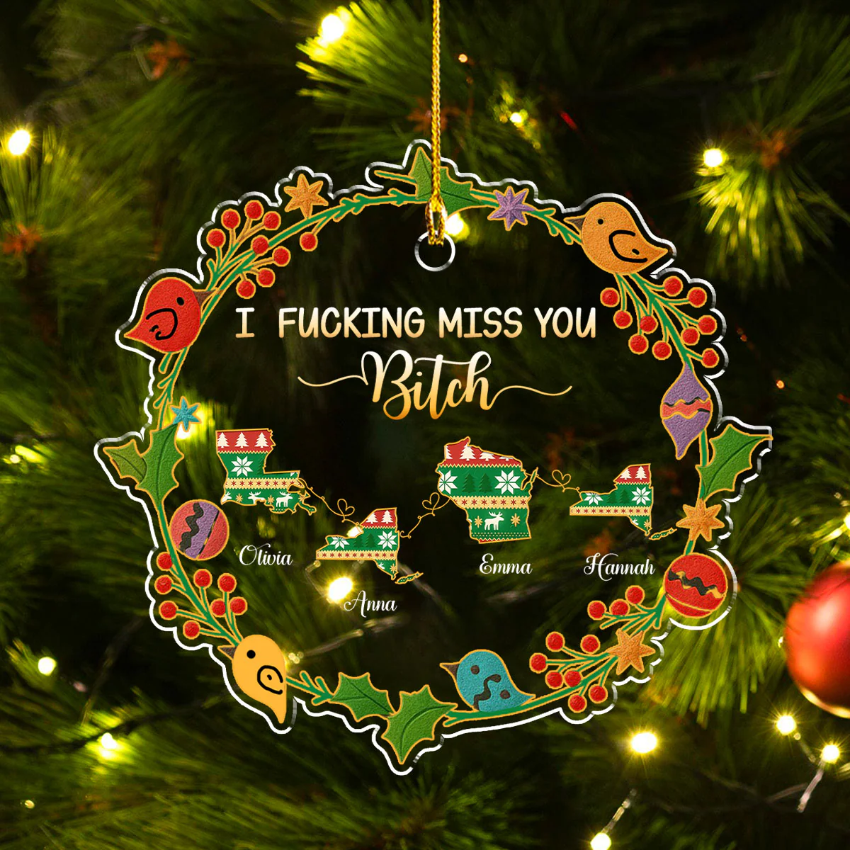 Have A Merry Christmas  - Personalized Custom Acrylic Ornament - Image 3