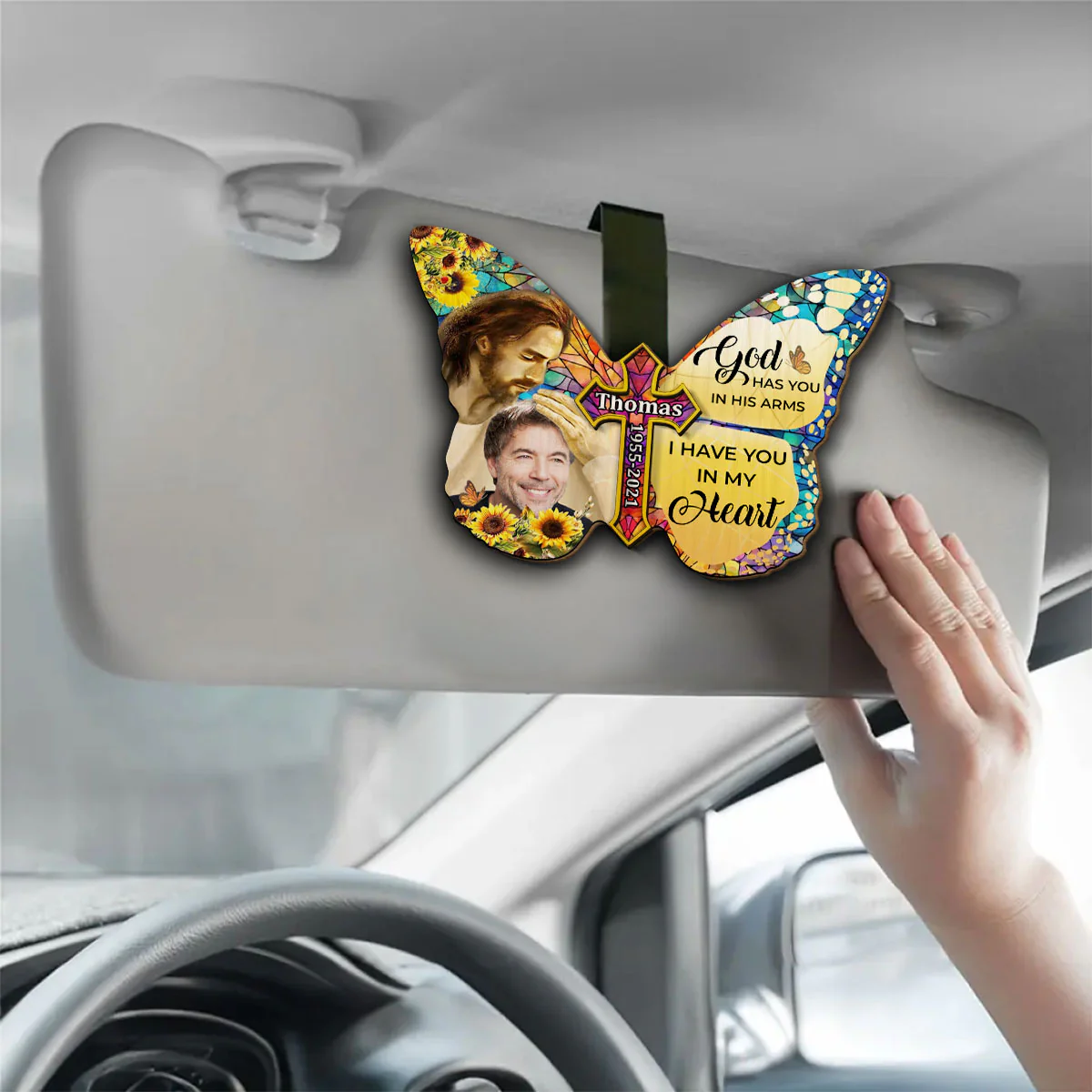 Have You In My Heart - Personalized Custom Car Visor Clip - Image 3