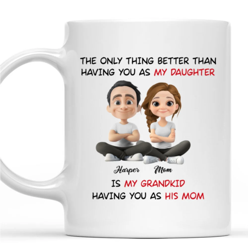 Having You As My Daughter - Personalized Custom Coffee Mug - Image 8