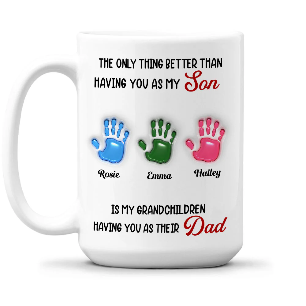Having You As My Son - Personalized Custom 3D Inflated Effect Mug - Image 4
