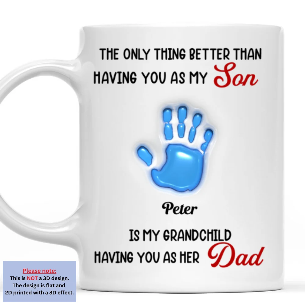 Having You As My Son - Personalized Custom 3D Inflated Effect Mug - Image 6