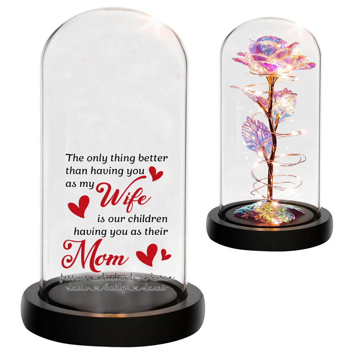 Having You As My Wife - Personalized Custom Sparkly Rose - Image 7
