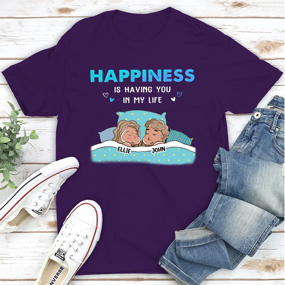 Having You In My Life - Personalized Custom Classic T-shirt - Image 3