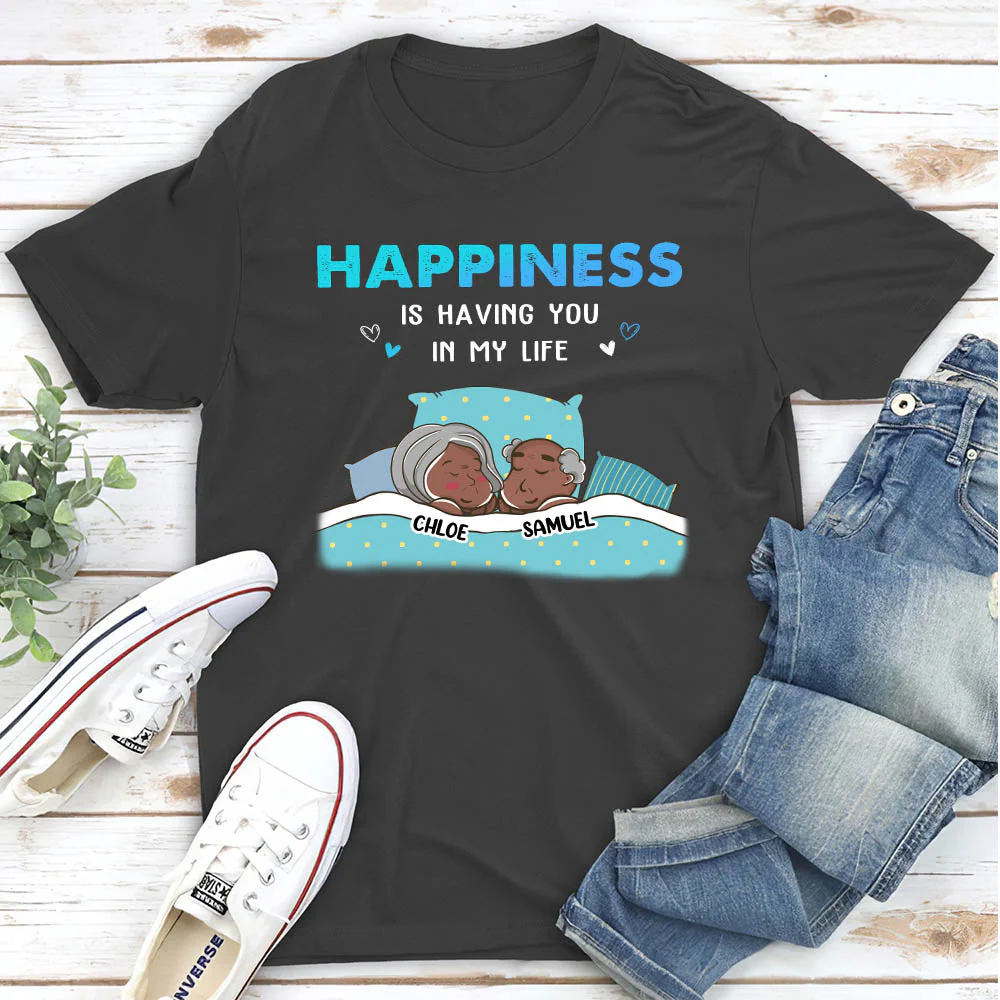 Having You In My Life - Personalized Custom Classic T-shirt - Image 4
