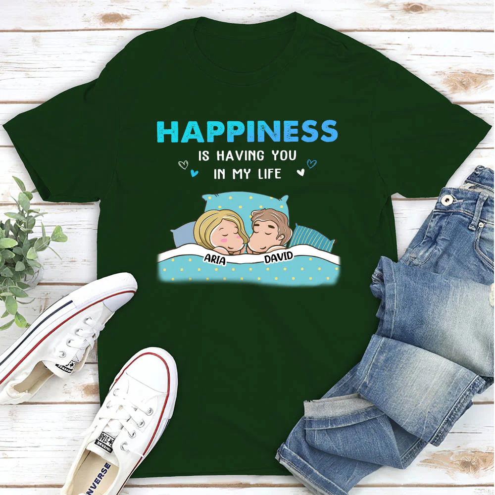 Having You In My Life - Personalized Custom Classic T-shirt - Image 5