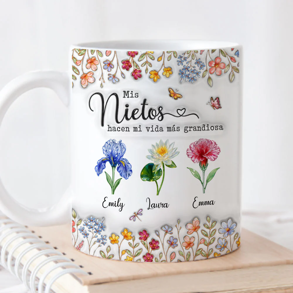 Haz la vida más grandiosa con Lovely Kids – Taza personalizada con efecto 3D inflado - Image 2