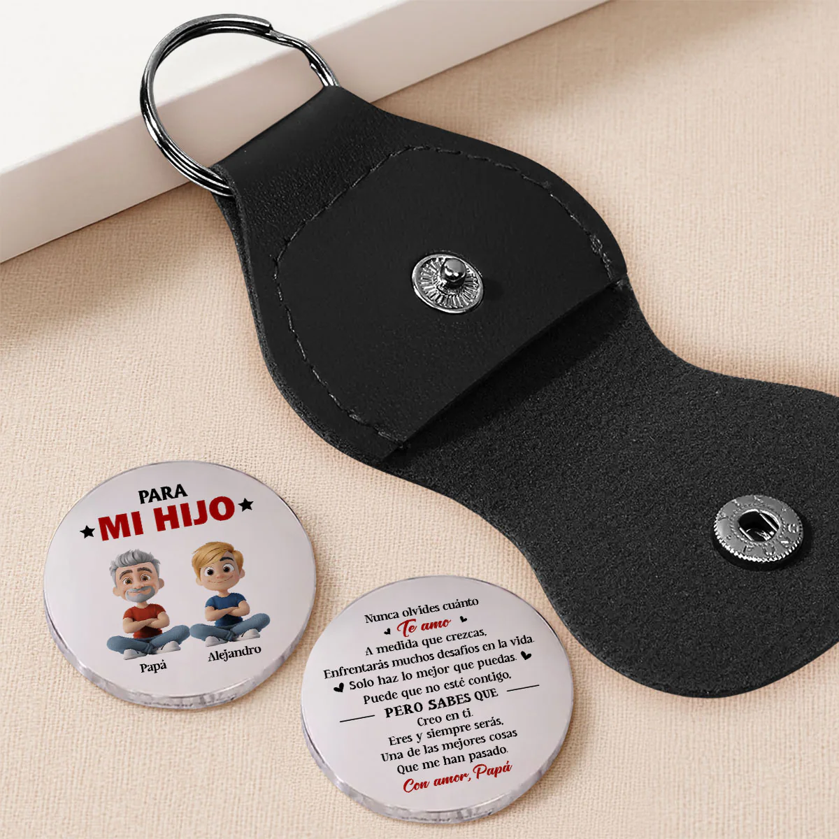Haz Lo Mejor Que Puedas Hijo – Abrazo De Bolsillo Personalizado - Image 2