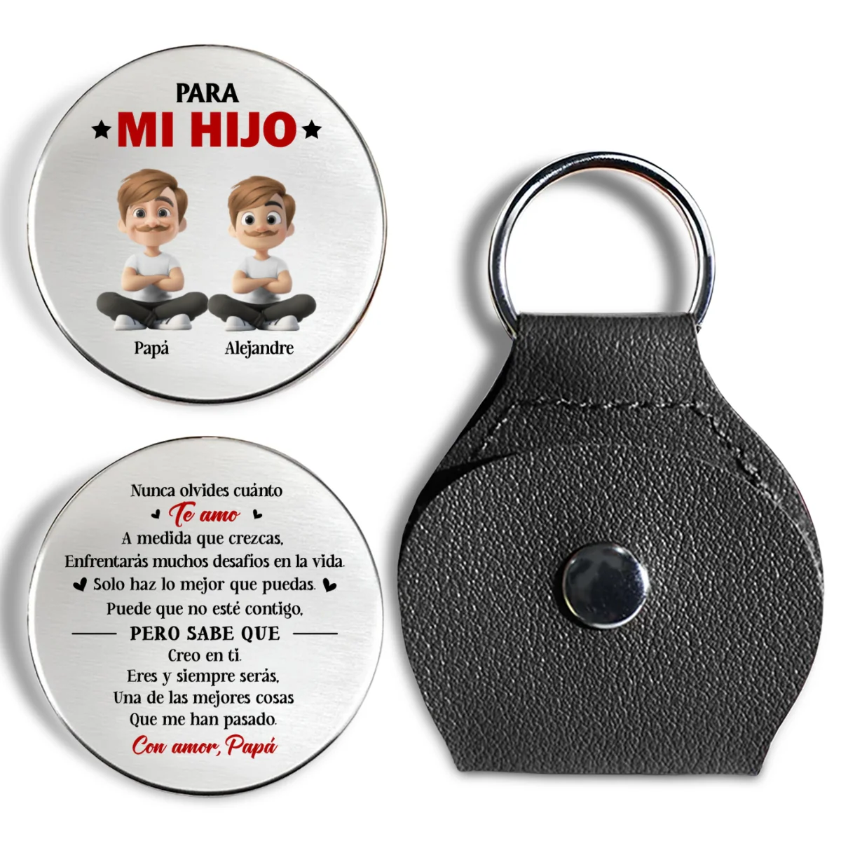Haz Lo Mejor Que Puedas Hijo – Abrazo De Bolsillo Personalizado - Image 7