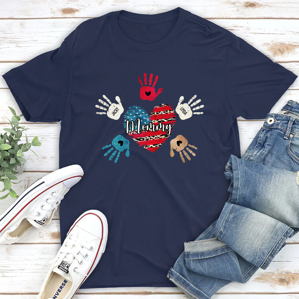 Heart And Hands - Personalized Custom Unisex T-shirt - Image 2