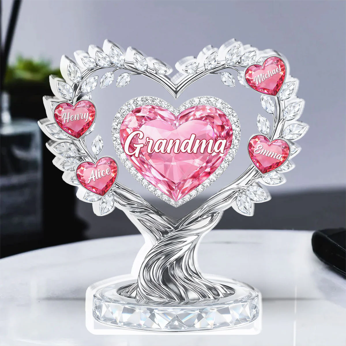 Heart Of Love - Personalized Custom Acrylic Plaque - Image 2