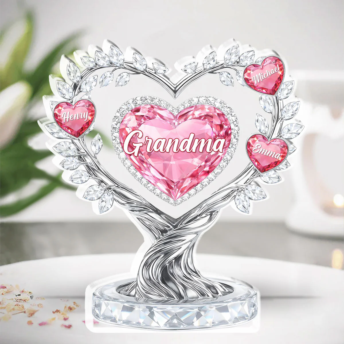 Heart Of Love - Personalized Custom Acrylic Plaque - Image 5