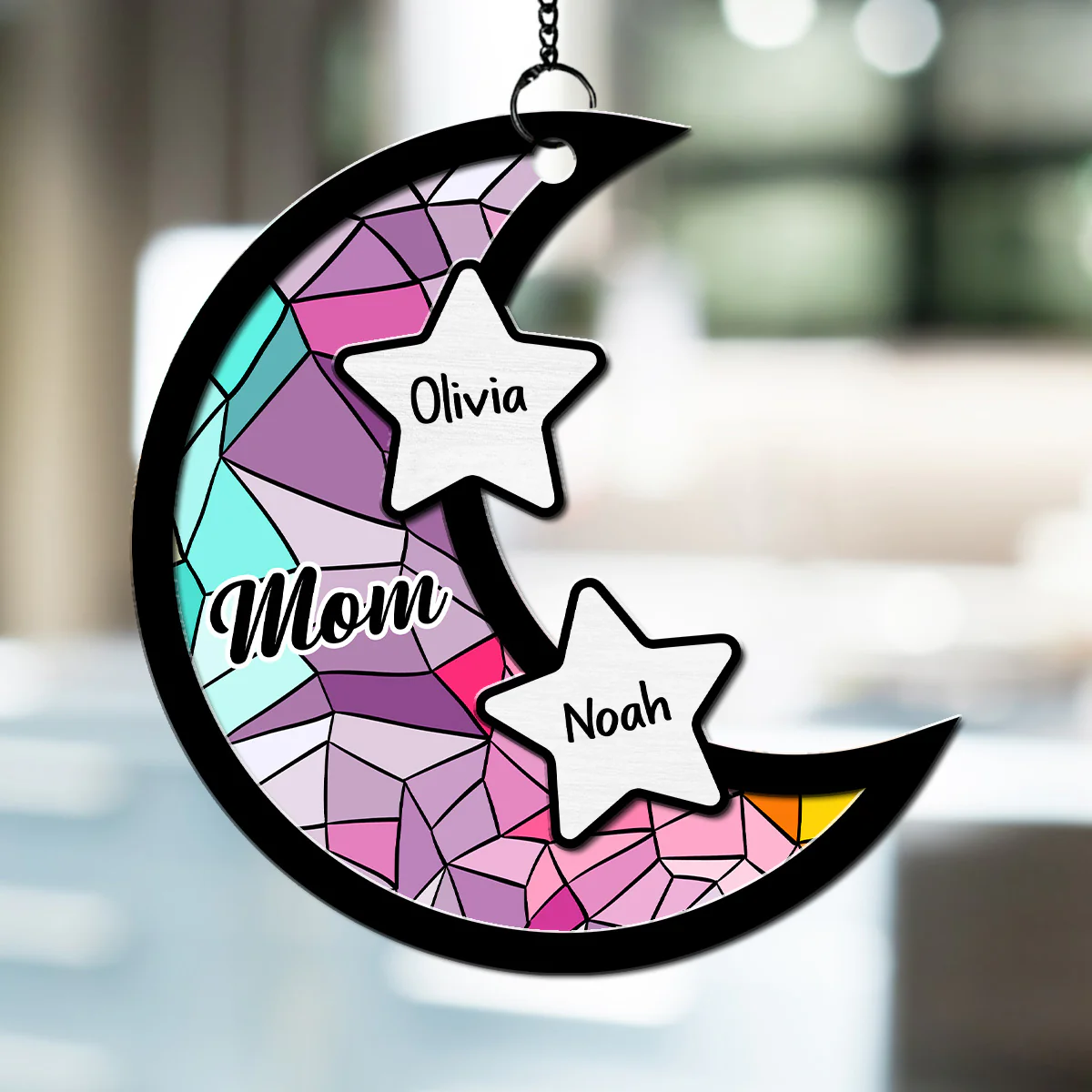 Heart Of Mom - Personalized Custom Suncatcher - Image 4
