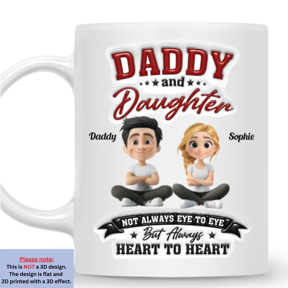 Heart To Heart - Personalized Custom 3D Inflated Effect Mug - Image 7
