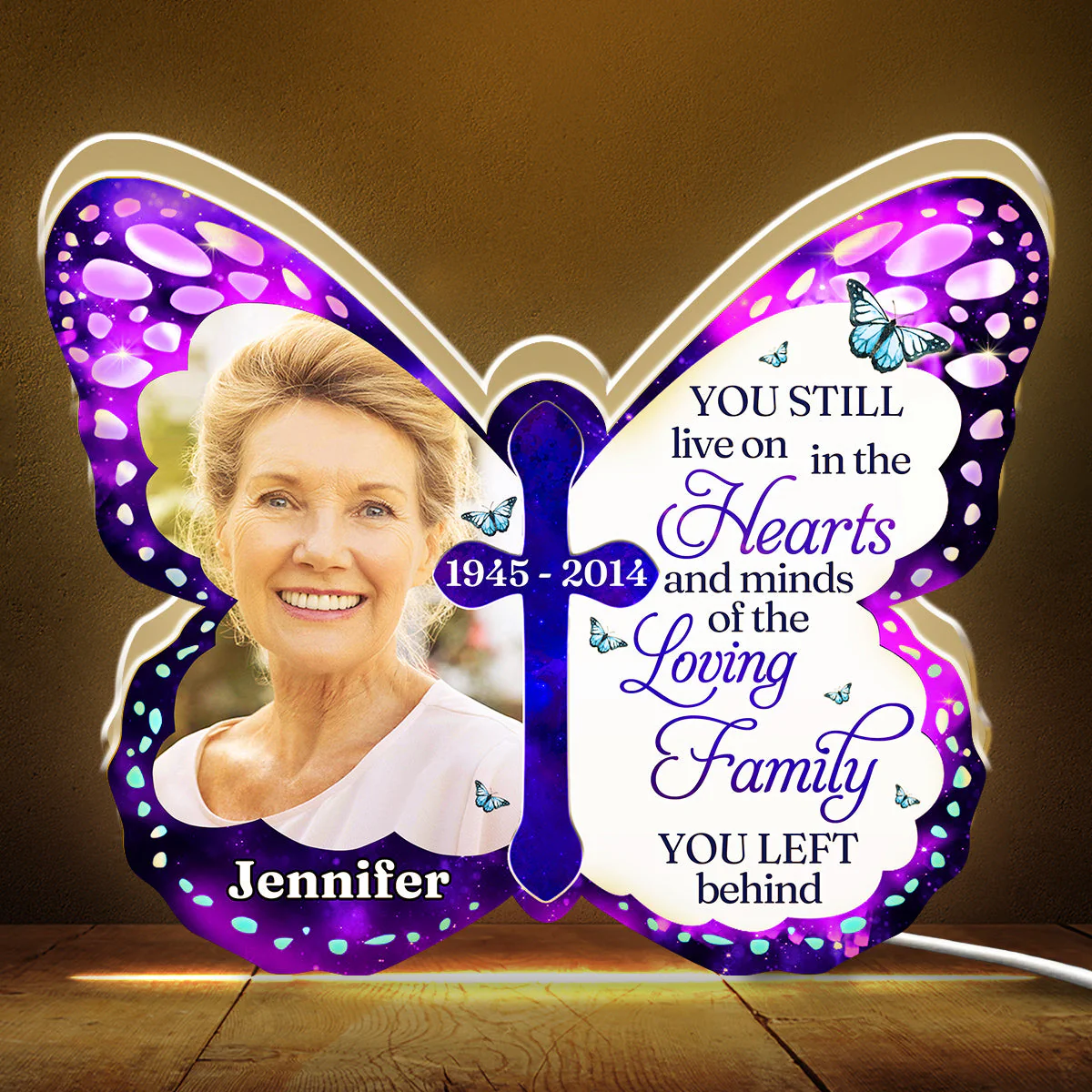 Hearts And Minds - Personalized Custom Light Box - Image 2