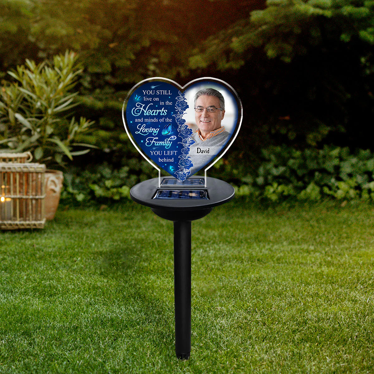 Hearts And Minds - Personalized Custom Solar Light - Image 2